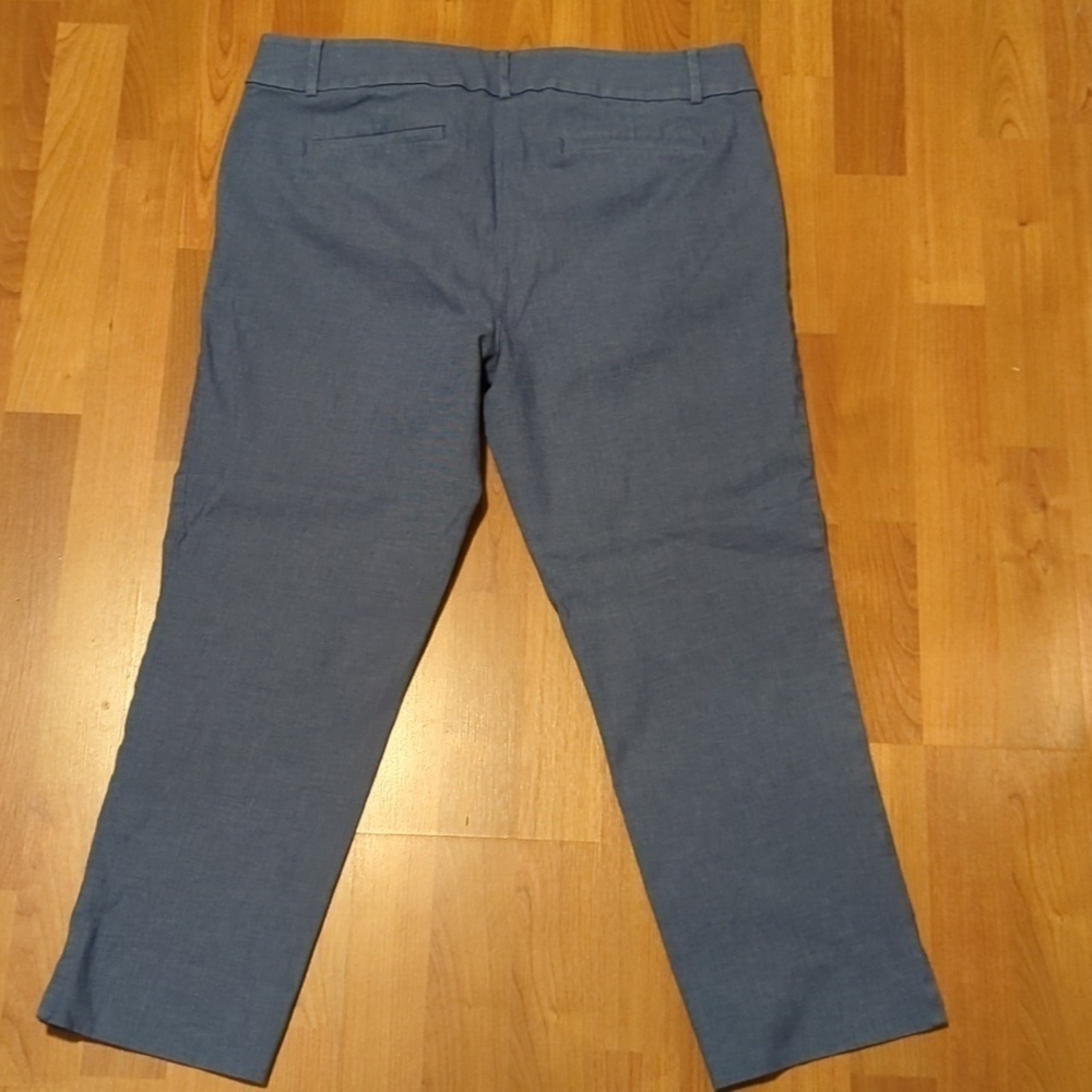 Loft Riviera Womens Size 12 Straight Leg Blue Dress Pants - Picture 5 of 12